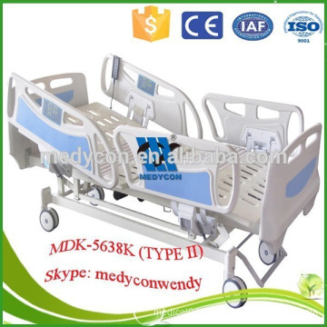 ABS soft joint mattress base ICU 5 functions electric medical bed